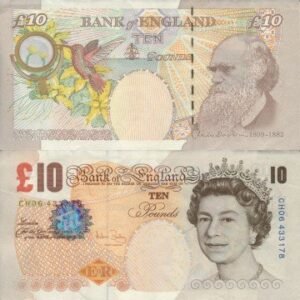Counterfeit 10 British Pounds